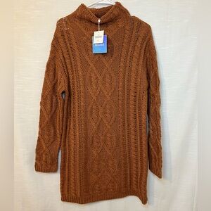 Missguided Cable Knit Oversized Sweater Dress